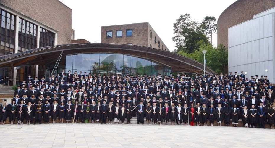 A large cohort of law students stood on the steps outside the Forum on the Piazza